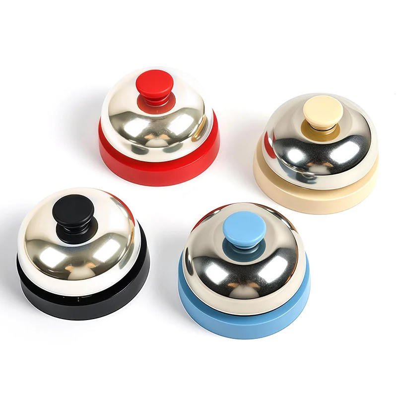 1pc Table Order Bell Multi Color Handbell For Restaurant Kitchen Bar Waitstaff Call Pet Training Classroom School Party Games