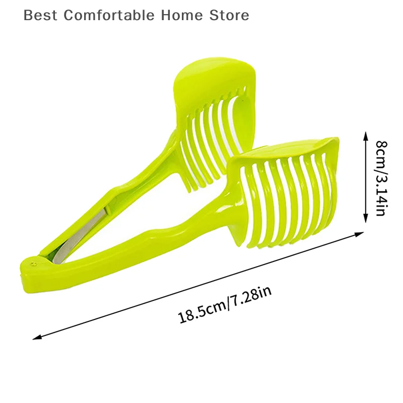 Aluminum Alloy/Plastics Kitchen Handheld Orange Lemon Slicer Tomato Cutting Clip Fruit Slicer Onion Slicer Kitchen Item Tools