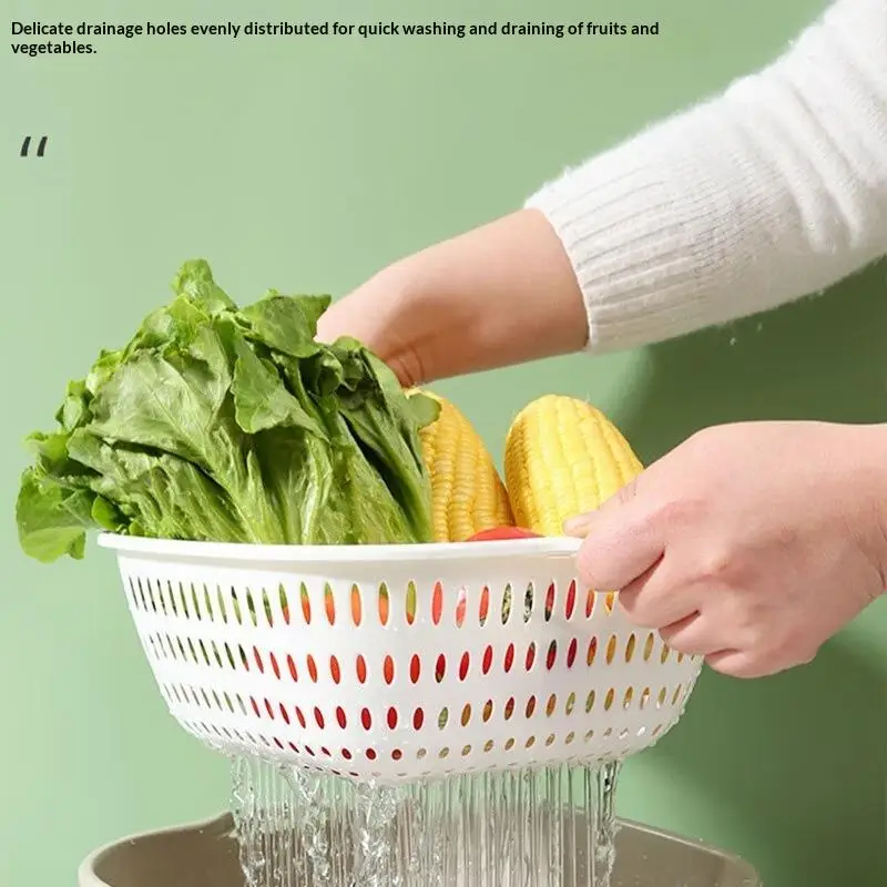Kitchen Sink Vegetable Drainer Fruit Basket For Fruit Washing Plastic Basin Vegetable Washing Basin Drain Basket Basin