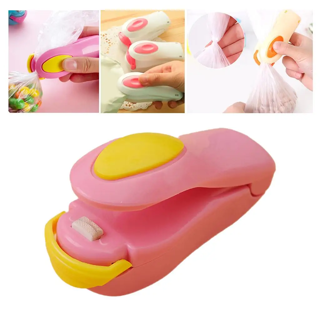 Plastic Bag Sealer Mini Handheld Heat Sealing Machine Portable Packing Device for Kitchen Snacks
